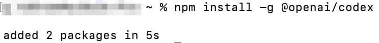 Install Codex CLI