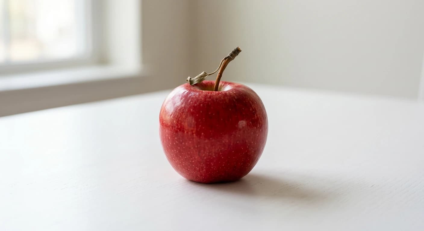 Red apple generated by Gemini